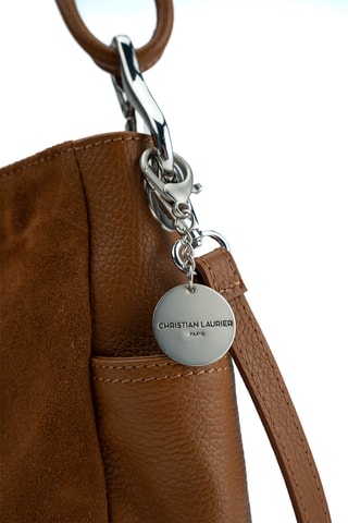 Sac porté épaule en cuir Zuri - Marron
