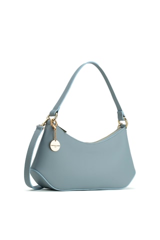Sac porté épaule en cuir Rory - Bleu clair