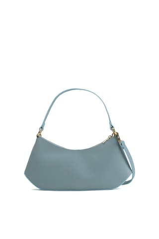 Sac porté épaule en cuir Rory - Bleu clair
