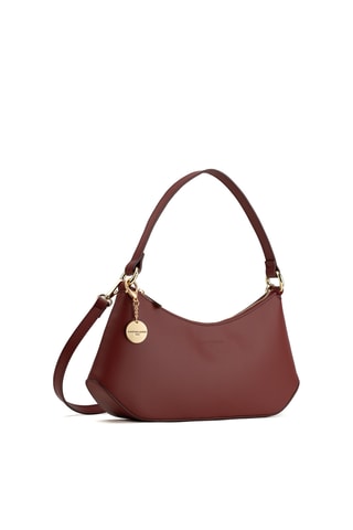 Sac porté épaule en cuir Rory - Rouge