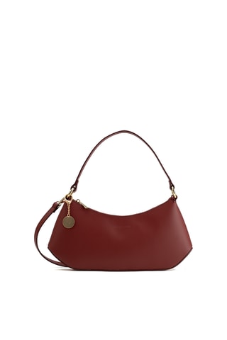 Sac porté épaule en cuir Rory - Rouge