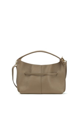 Sac porté épaule en cuir Callie - Taupe