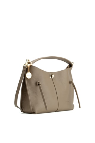 Sac porté épaule en cuir Callie - Taupe