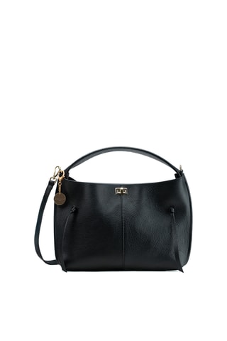 Sac porté épaule en cuir Callie - Noir