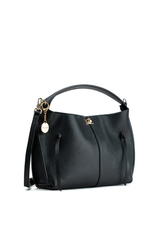 Sac porté épaule en cuir Callie - Noir