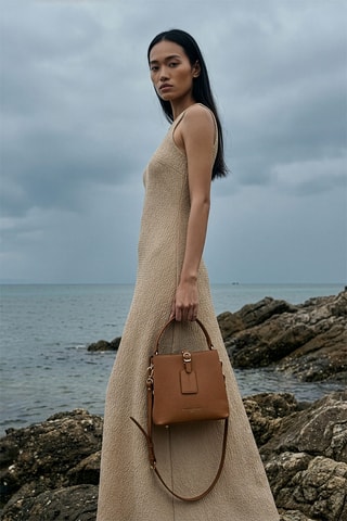 Sac à main en cuir Mara - Marron