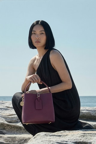 Sac à main en cuir Mara - Violet