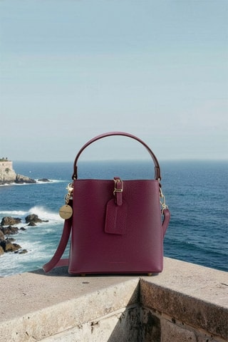 Sac à main en cuir Mara - Violet