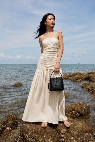 Sac à main en cuir Mara - Noir