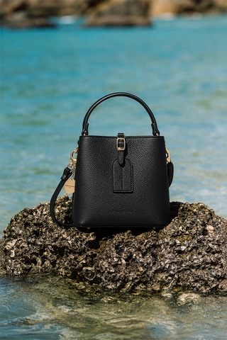 Sac à main en cuir Mara - Noir