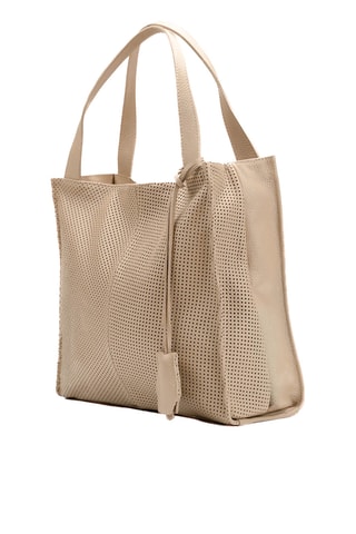 Sac porté épaule en cuir Agatella - Taupe