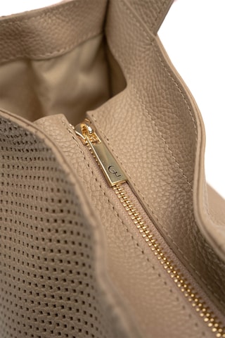 Sac porté épaule en cuir Agatella - Taupe