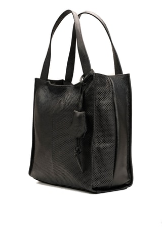 Sac porté épaule en cuir Agatella - Noir