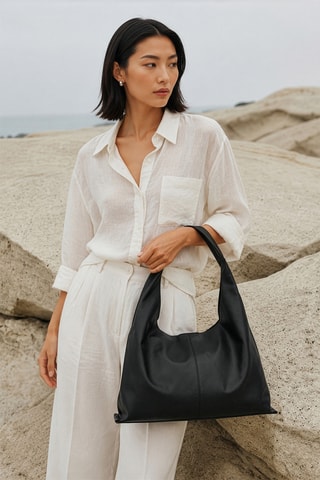 Sac porté épaule Azia - Noir