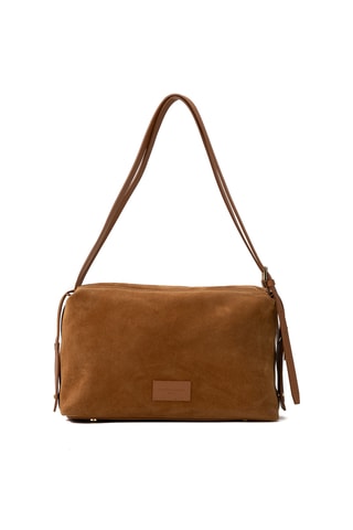 Sac porté épaule en cuir Yrah - Marron