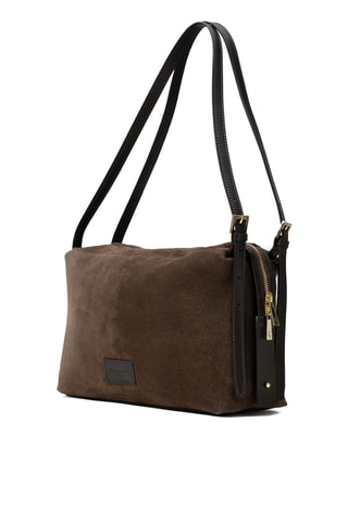 Sac porté épaule en cuir Yrah - Marron