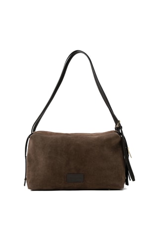 Sac porté épaule en cuir Yrah - Marron