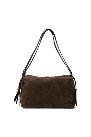 Sac porté épaule en cuir Yrah - Marron