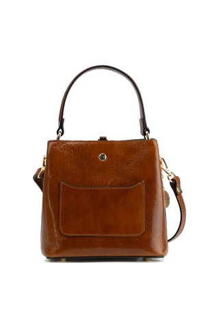 Sac à main en cuir Myra - Marron