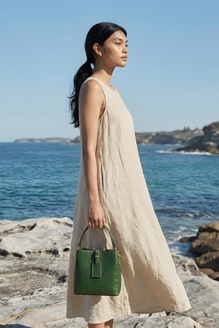 Sac à main en cuir Myra - Vert