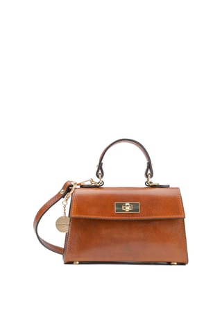 Sac à main en cuir Malia - Marron