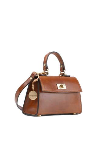 Sac à main en cuir Malia - Marron