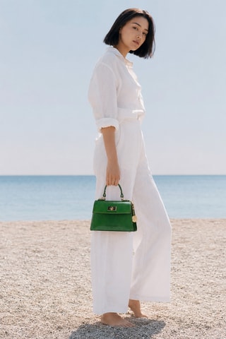Sac à main en cuir Malia - Vert