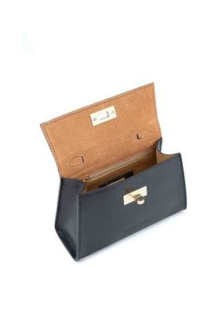 Sac à main en cuir Malia - Noir