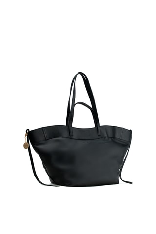 Sac porté épaule en cuir Nyla - Noir