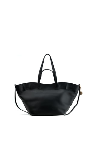 Sac porté épaule en cuir Nyla - Noir