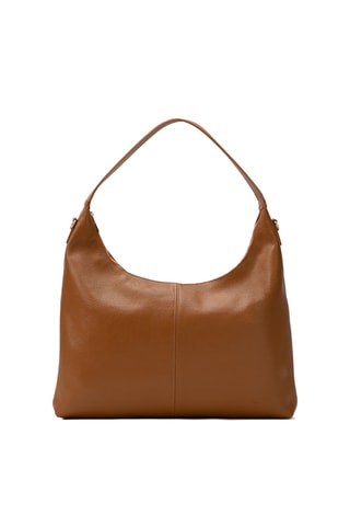 Sac porté épaule en cuir Aliz - Marron