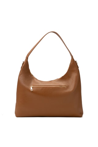 Sac porté épaule en cuir Aliz - Marron