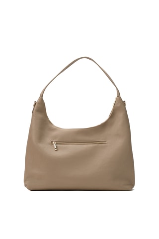 Sac porté épaule en cuir Aliz - Taupe