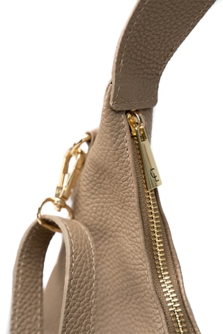 Sac porté épaule en cuir Aliz - Taupe