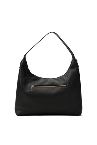 Sac porté épaule en cuir Aliz - Noir