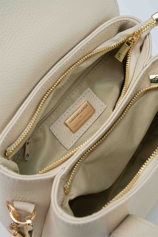 Sac à main en cuir Jacie - Blanc