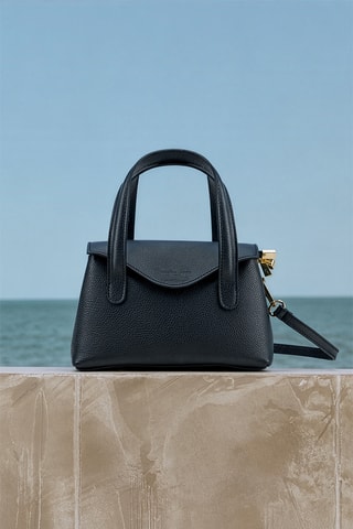 Sac à main en cuir Jacie - Noir