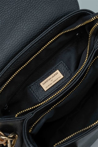 Sac à main en cuir Jacie - Noir
