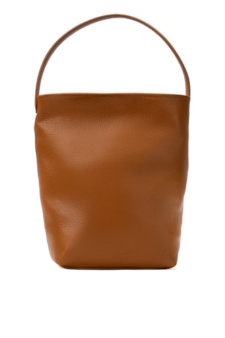 Sac seau en cuir Dunya - Marron