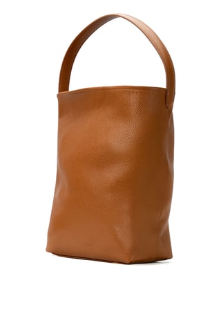 Sac seau en cuir Dunya - Marron