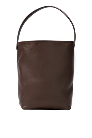 Sac seau en cuir Dunya - Marron