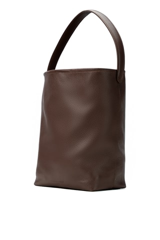 Sac seau en cuir Dunya - Marron