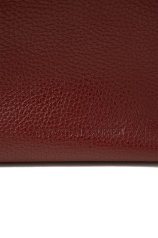Sac seau en cuir Dunya - Bordeaux