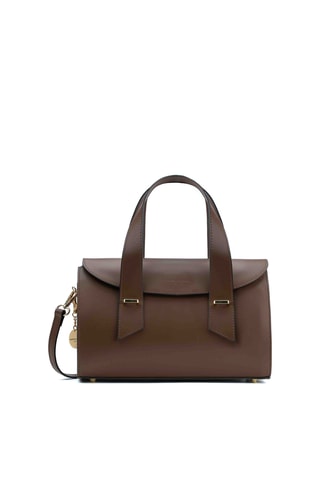 Sac à main en cuir Candace - Marron