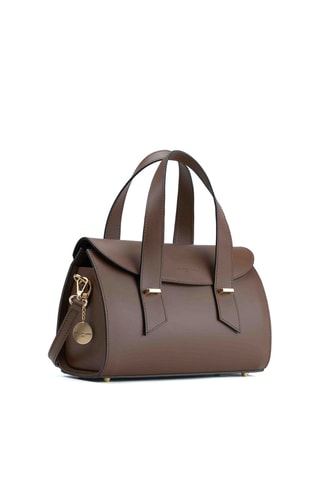 Sac à main en cuir Candace - Marron
