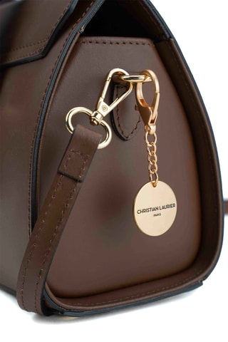 Sac à main en cuir Candace - Marron