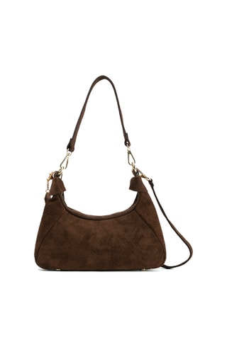 Sac porté épaule en nubuck River - Marron