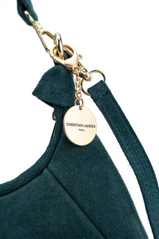 Sac porté épaule en nubuck River - Bleu