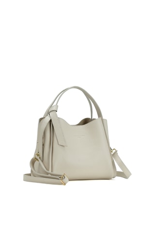 Sac à main en cuir Justina - Blanc