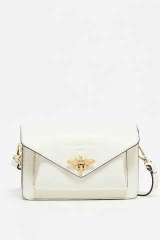 Sac bandoulière en cuir Roxane - Blanc